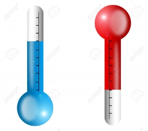 9693138-Thermometers-measuring-hot-and-cold-temperature-Illustration-Stock-Illustration